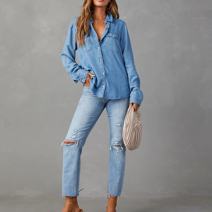 Sabine Tailored Denim Shirt