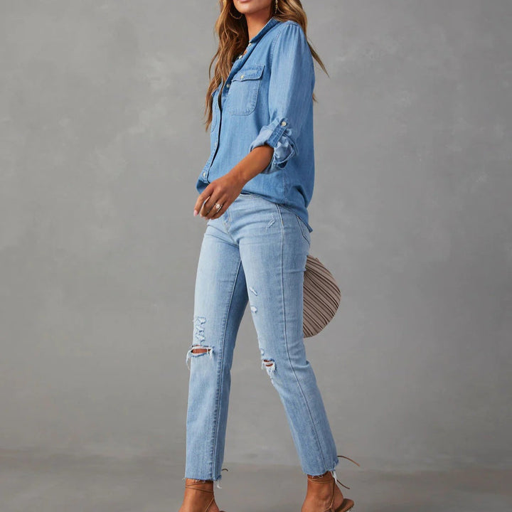 Sabine Tailored Denim Shirt