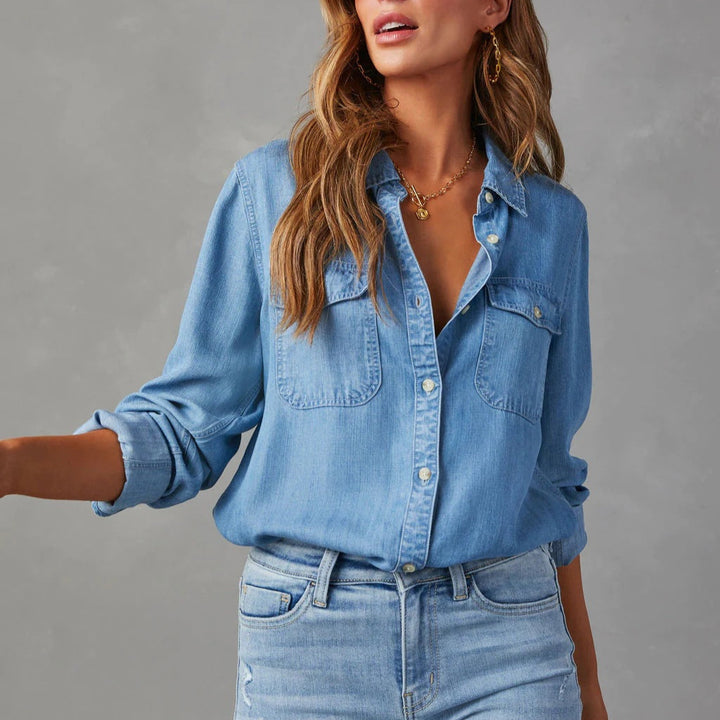 Sabine Tailored Denim Shirt
