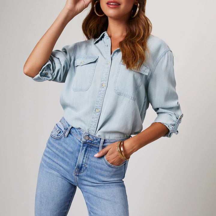 Sabine Tailored Denim Shirt