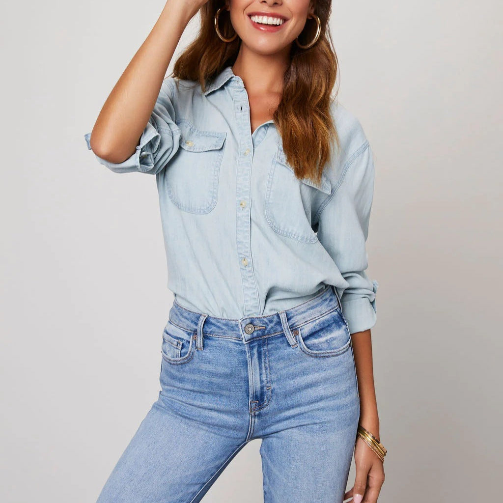 Sabine Tailored Denim Shirt