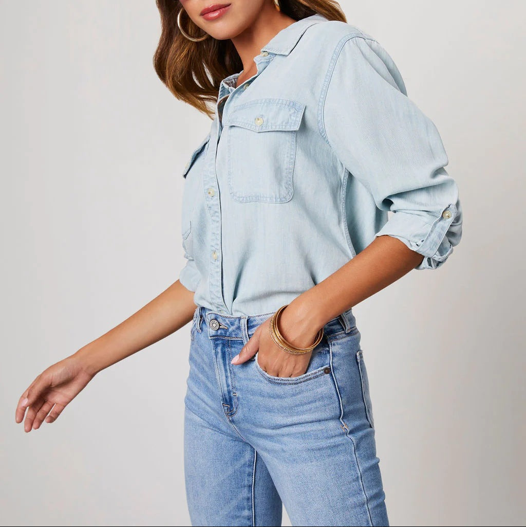 Sabine Tailored Denim Shirt