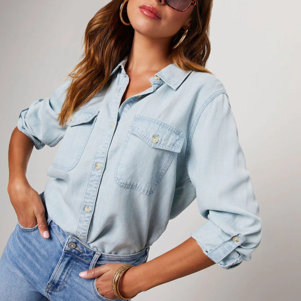 Sabine Tailored Denim Shirt
