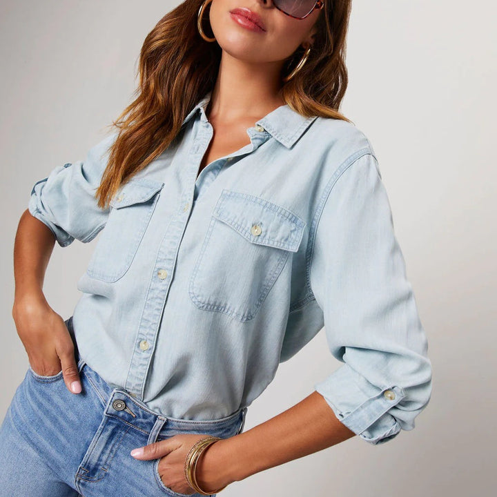 Sabine Tailored Denim Shirt