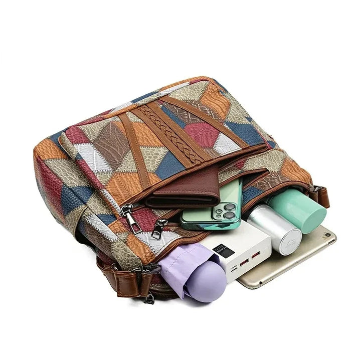 Carmela Patchwork Handbag