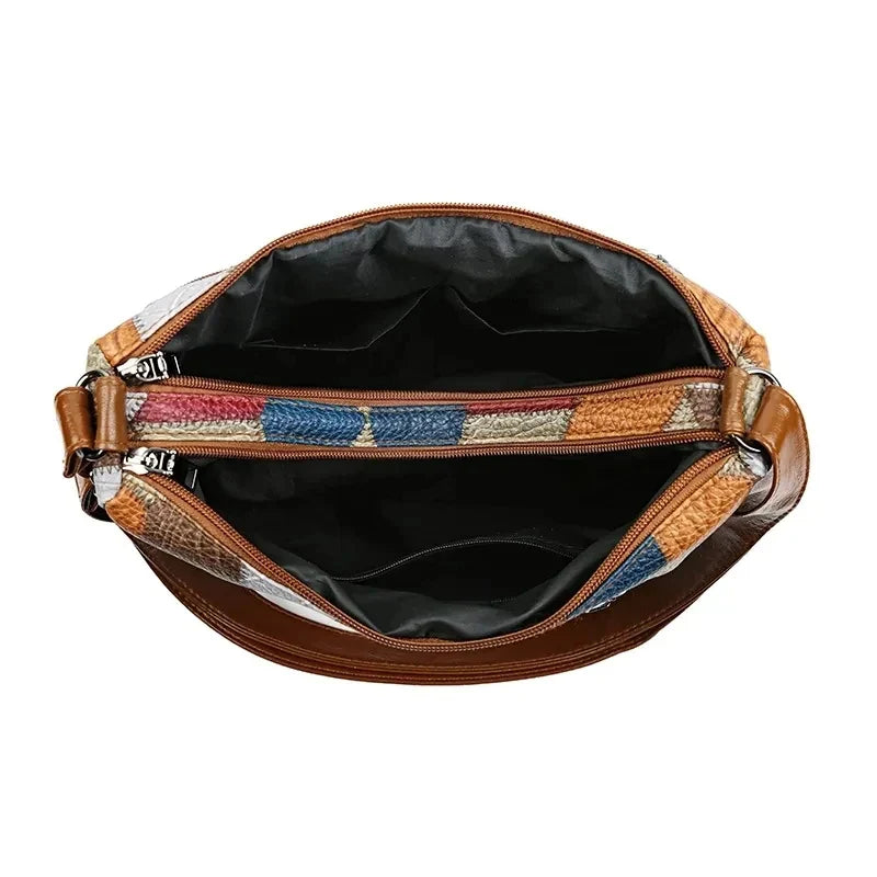 Carmela Patchwork Handbag