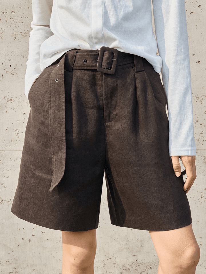 Jackson &amp; Blake  Amalfi Linen Pleated Short