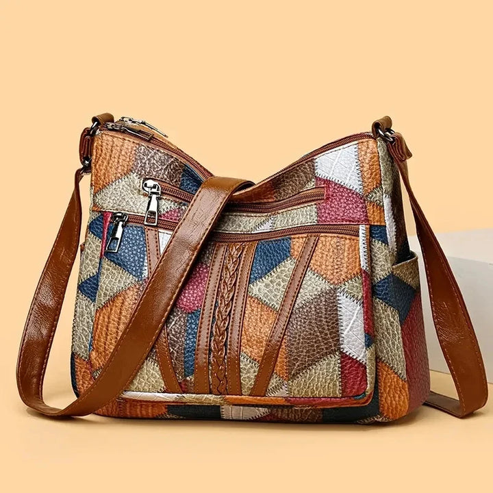 Carmela Patchwork Handbag