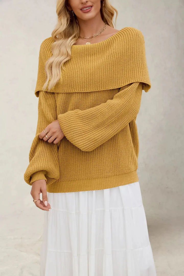 Harlow Off-Shoulder Knit