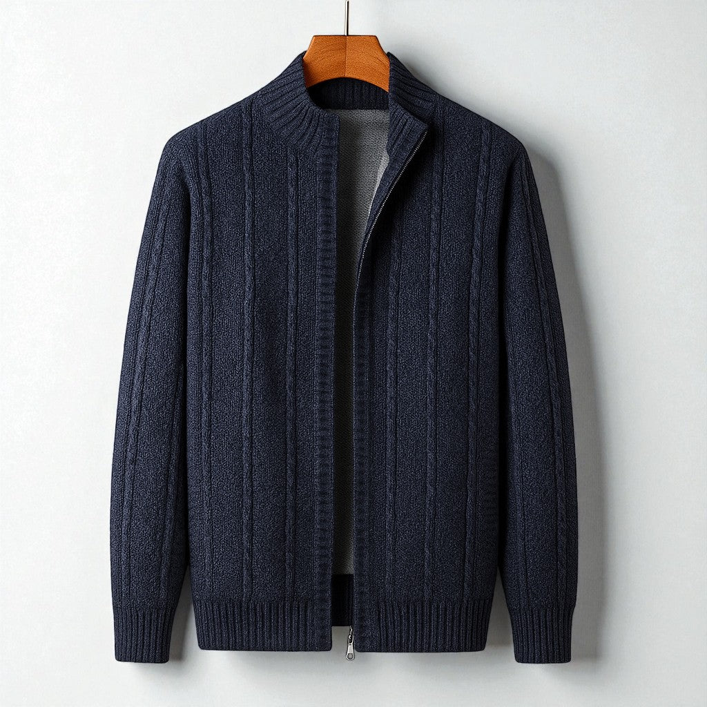 Heron Ashford Wool Zip Knit