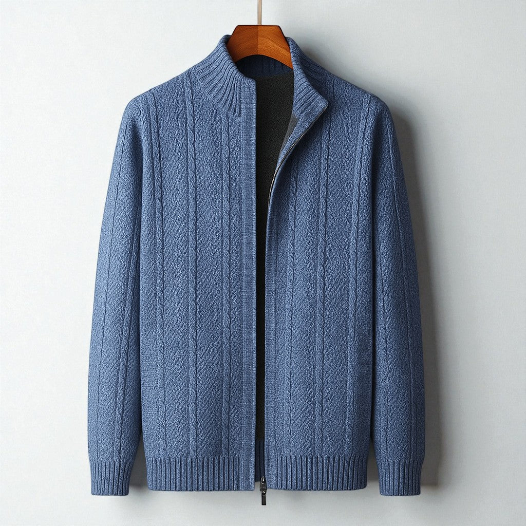 Heron Ashford Wool Zip Knit