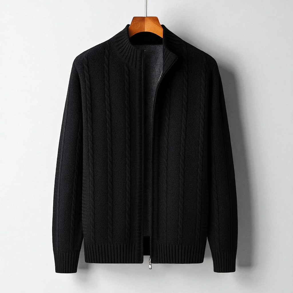 Heron Ashford Wool Zip Knit