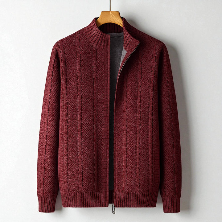 Heron Ashford Wool Zip Knit