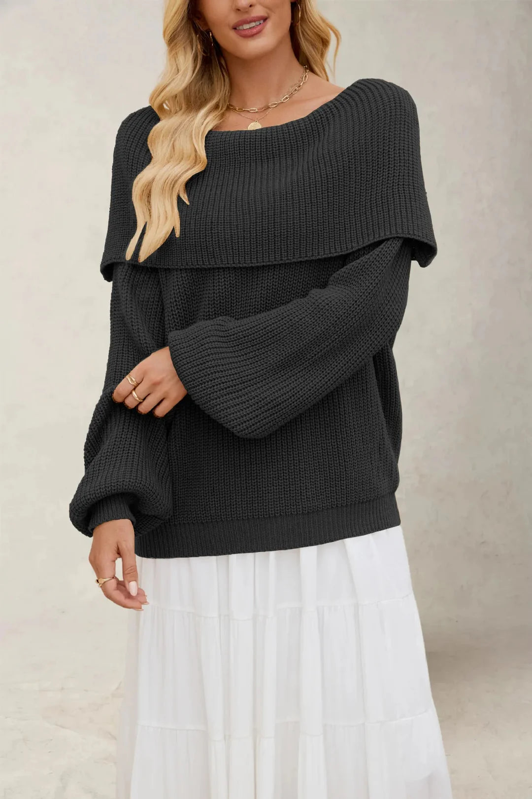 Harlow Off-Shoulder Knit