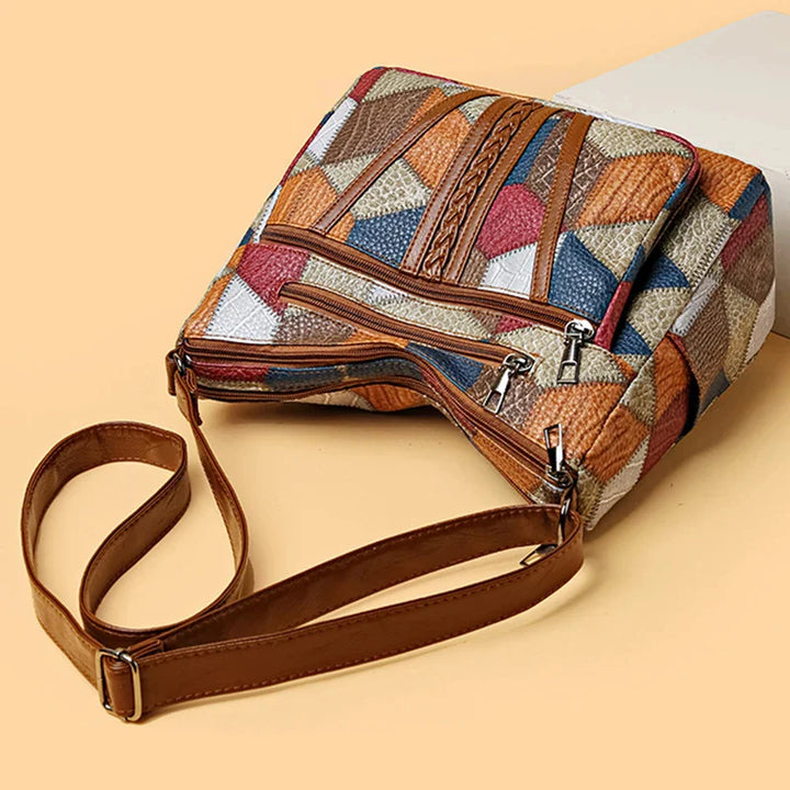 Carmela Patchwork Handbag