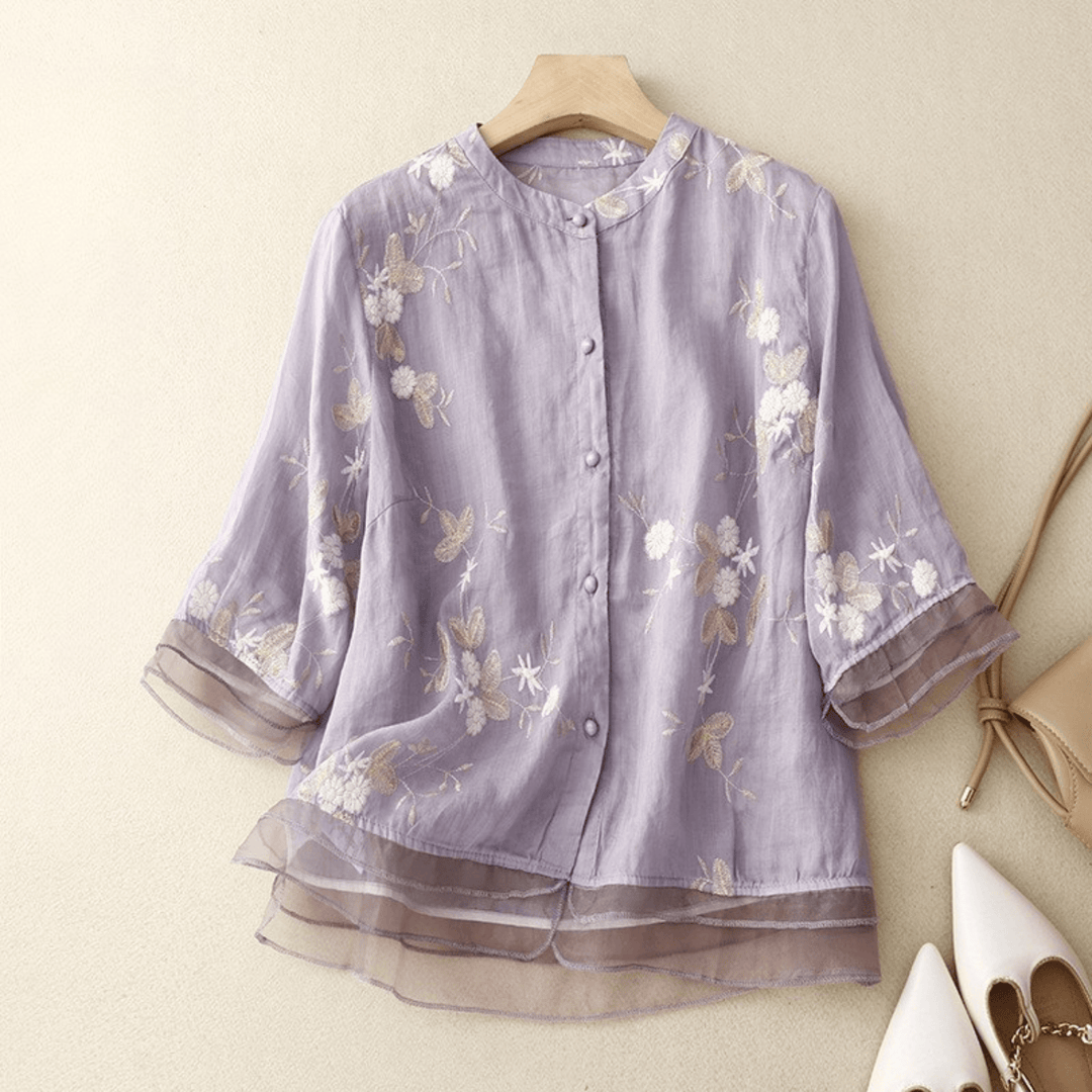 Jackson &amp; Blake  Embroidery Artistic Blouse for Women