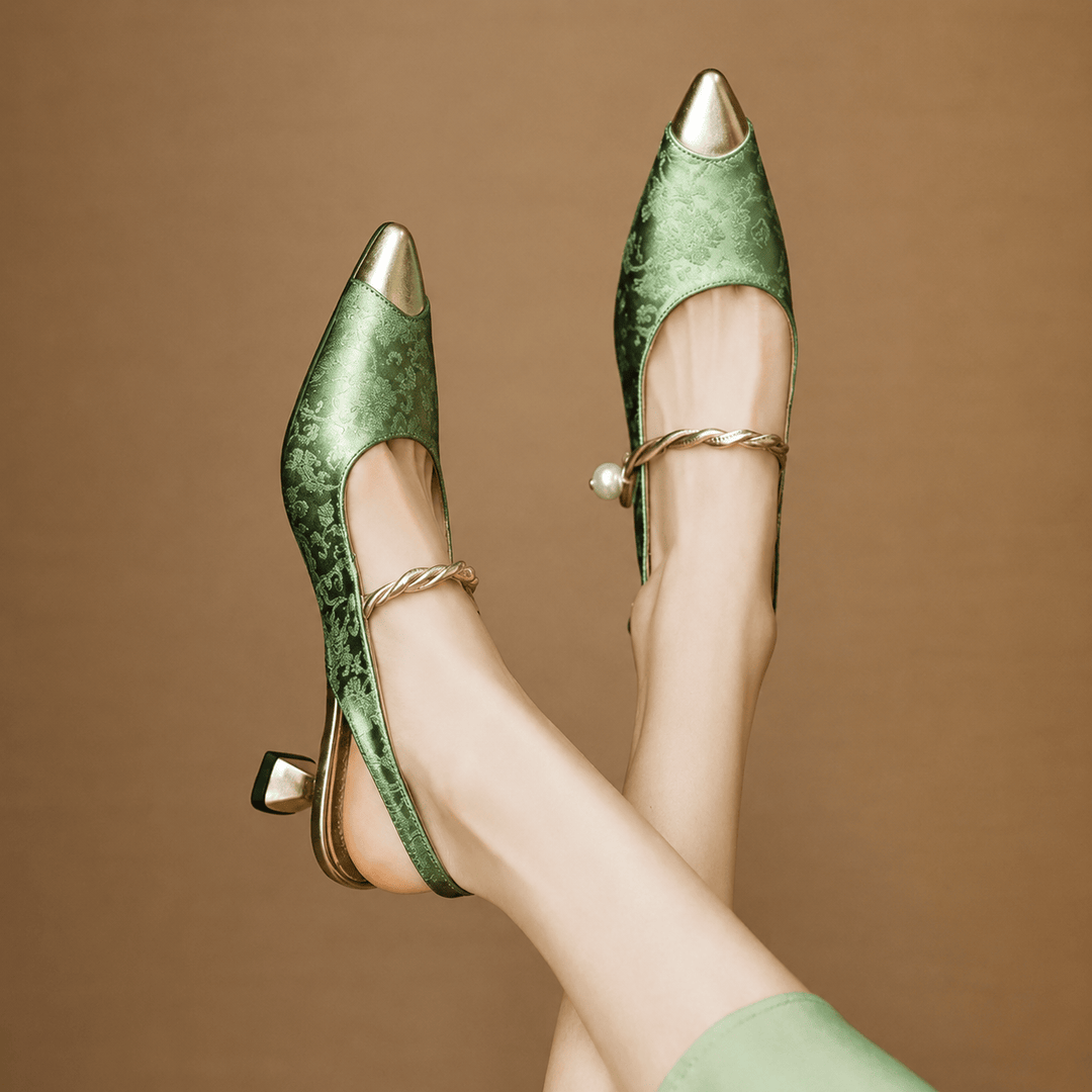 Jackson &amp; Blake  Margot Pearl Slingback Heels