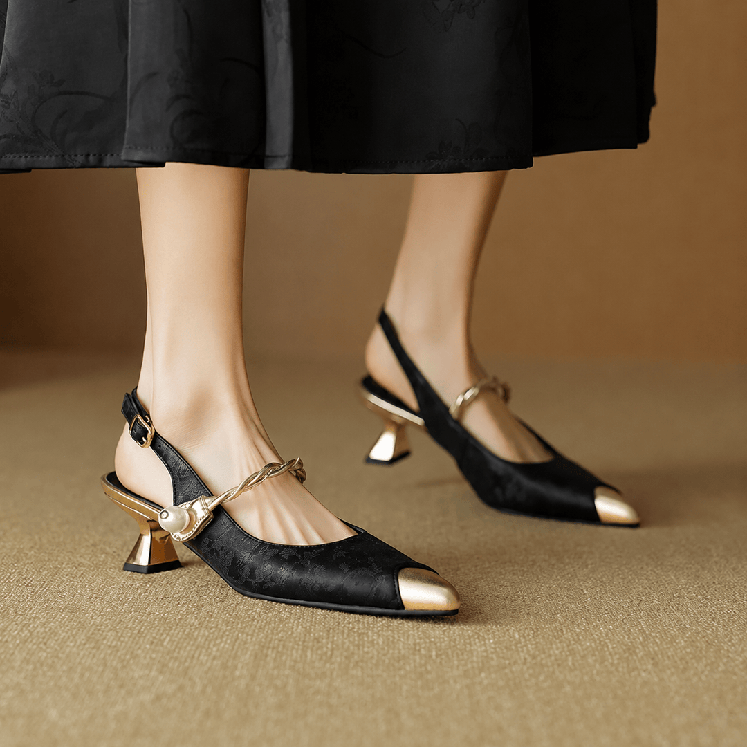 Jackson &amp; Blake  Margot Pearl Slingback Heels