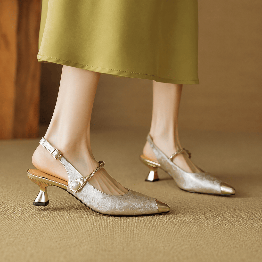 Jackson &amp; Blake  Margot Pearl Slingback Heels
