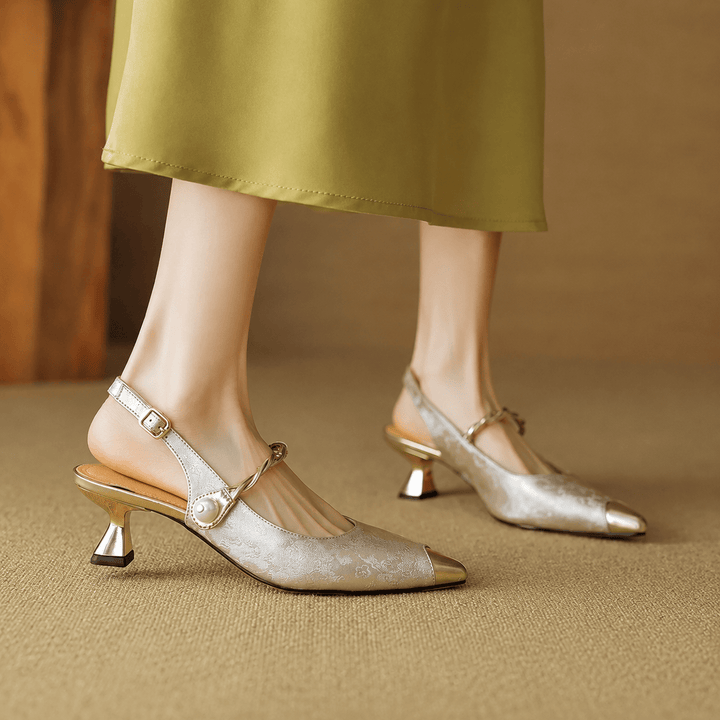Jackson &amp; Blake  Margot Pearl Slingback Heels