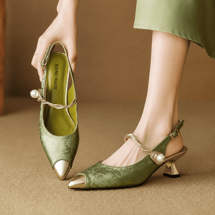 Jackson &amp; Blake  Margot Pearl Slingback Heels