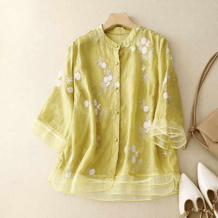 Jackson &amp; Blake  Embroidery Artistic Blouse for Women