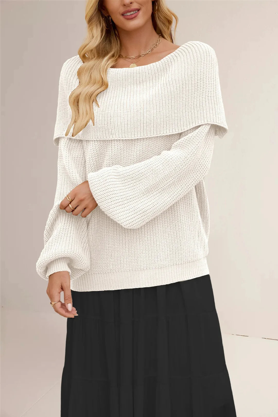 Harlow Off-Shoulder Knit