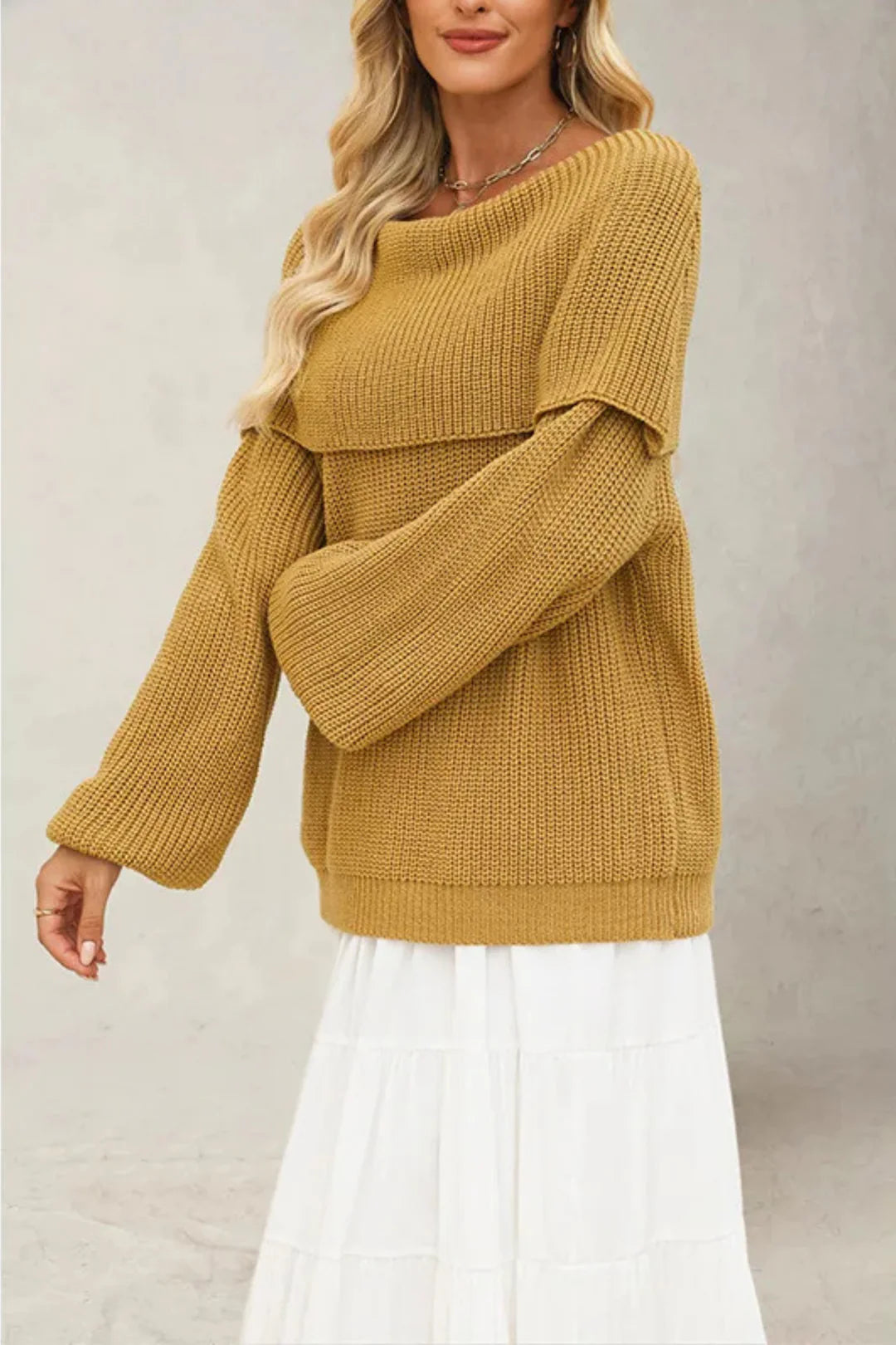 Harlow Off-Shoulder Knit