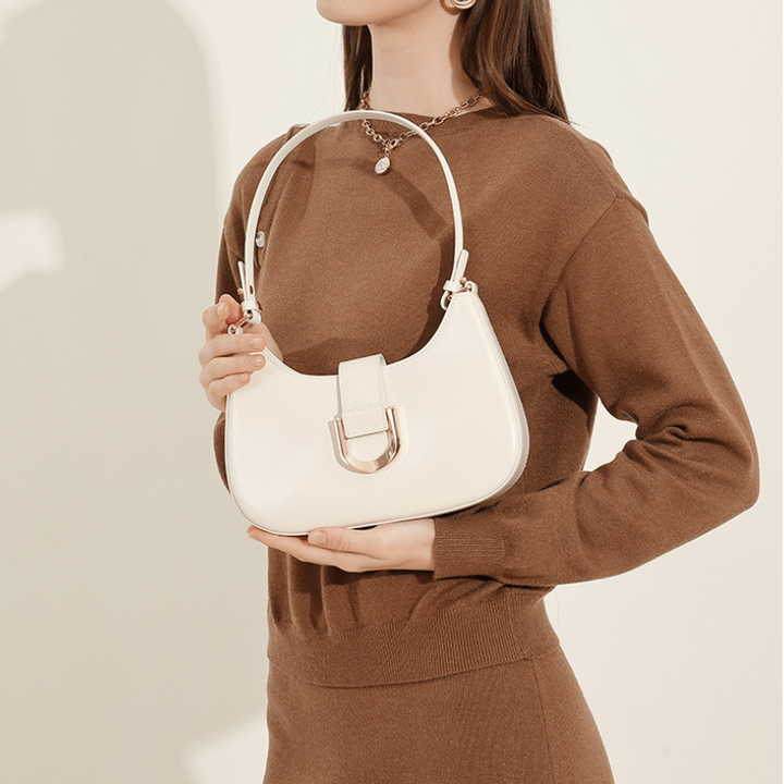 Jackson &amp; Blake  High-End Leather Baguette Bag