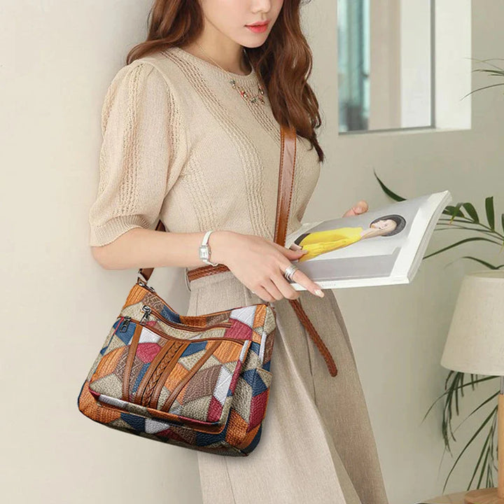 Carmela Patchwork Handbag