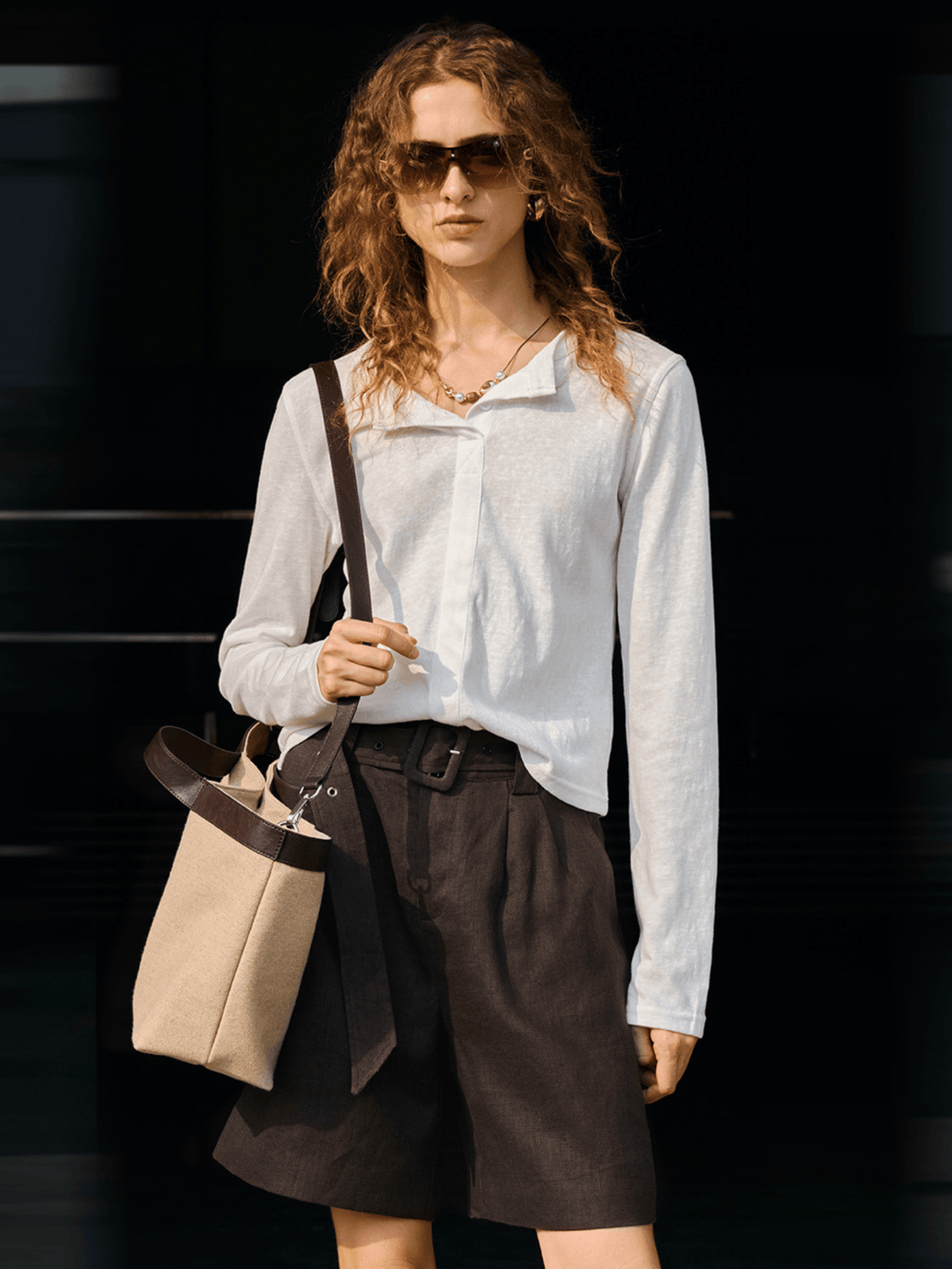 Jackson &amp; Blake  Amalfi Linen Pleated Short