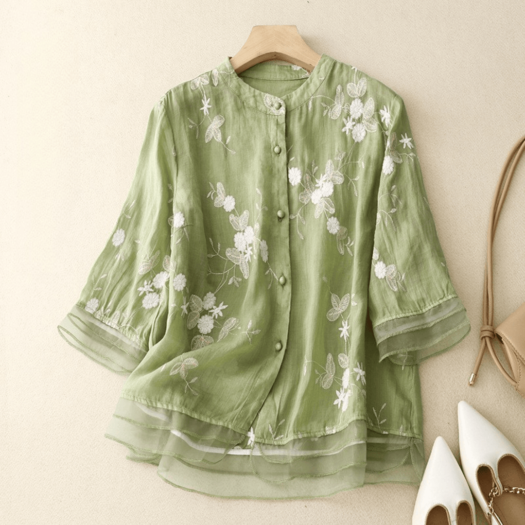 Jackson &amp; Blake  Embroidery Artistic Blouse for Women