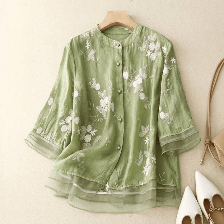 Jackson &amp; Blake  Embroidery Artistic Blouse for Women