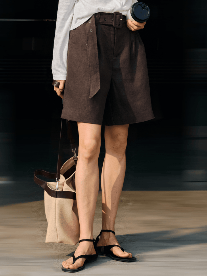 Jackson &amp; Blake  Amalfi Linen Pleated Short