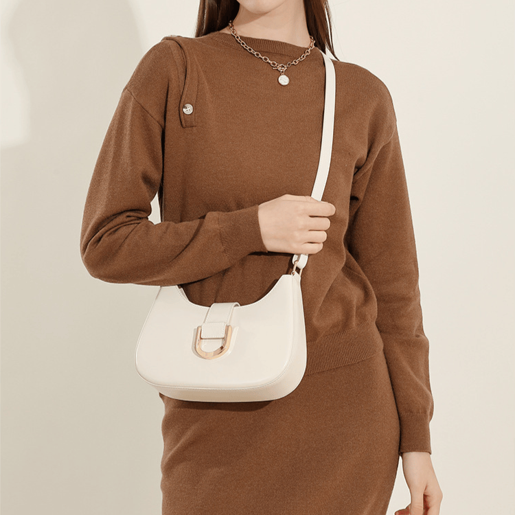Jackson &amp; Blake  High-End Leather Baguette Bag