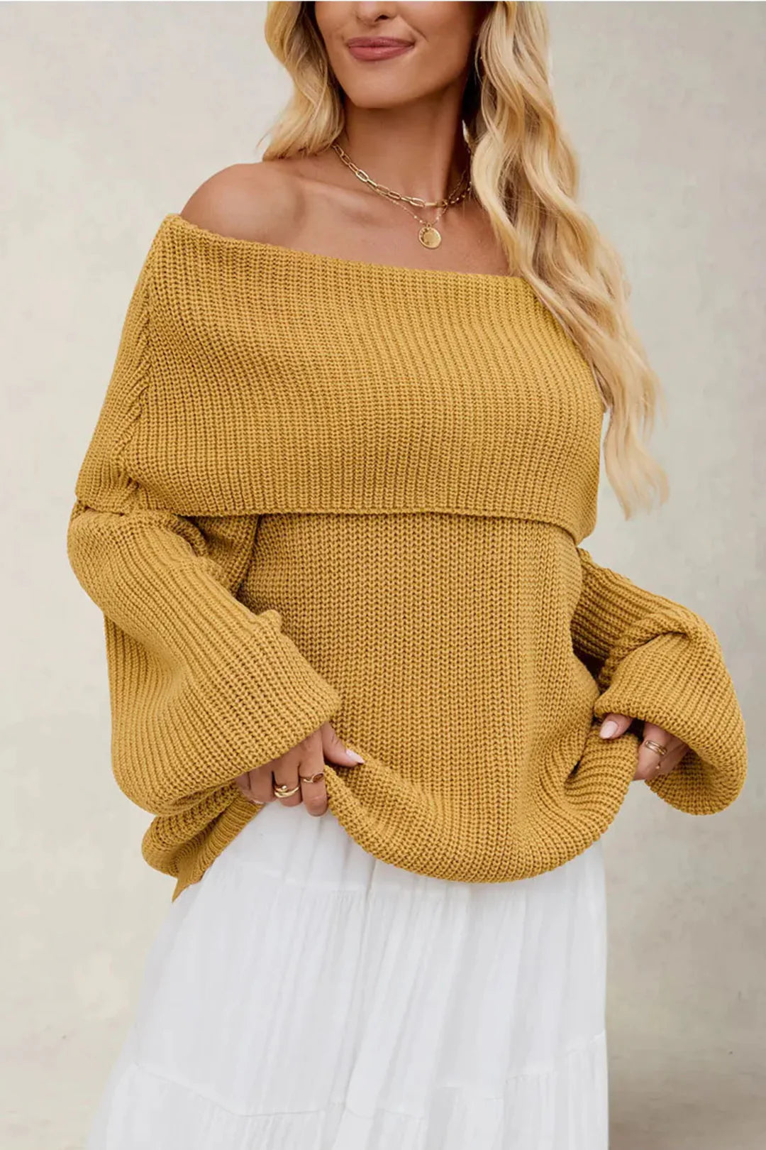 Harlow Off-Shoulder Knit