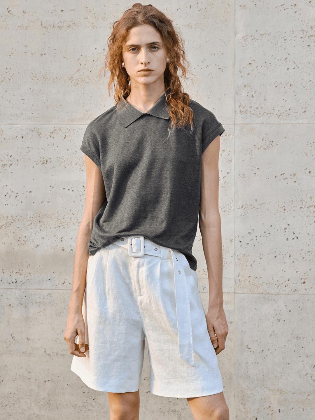 Jackson &amp; Blake  Amalfi Linen Pleated Short