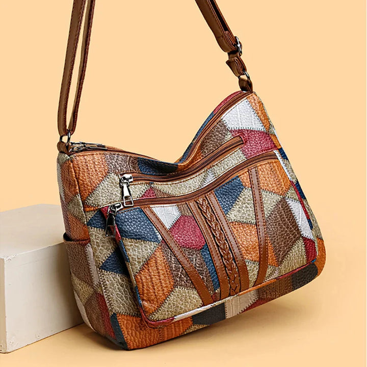 Carmela Patchwork Handbag