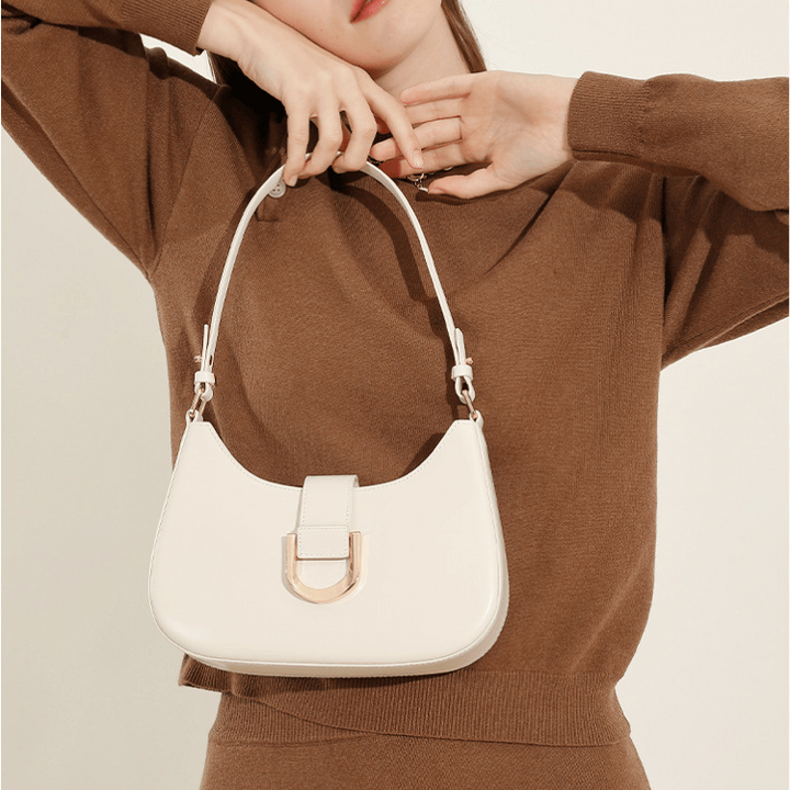 Jackson &amp; Blake  High-End Leather Baguette Bag