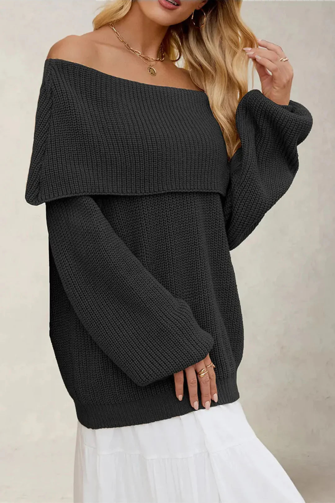 Harlow Off-Shoulder Knit