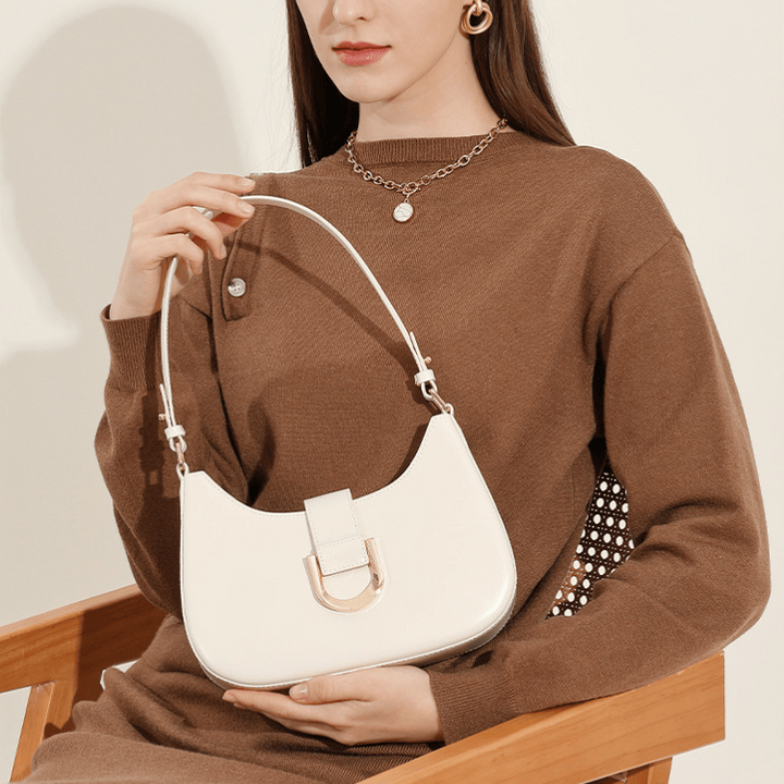 Jackson &amp; Blake  High-End Leather Baguette Bag