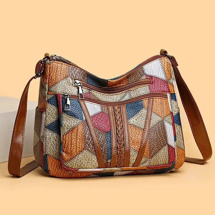 Carmela Patchwork Handbag
