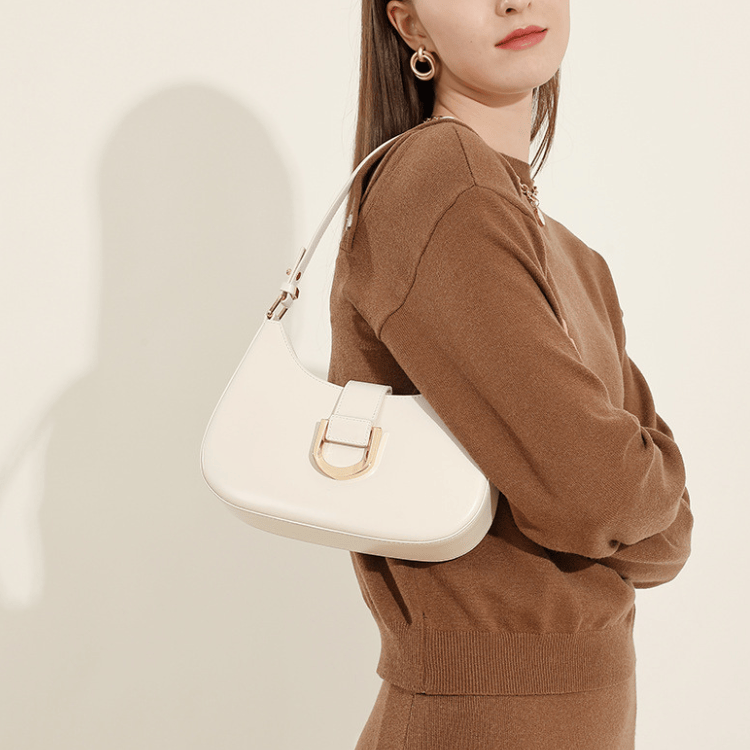 Jackson &amp; Blake  High-End Leather Baguette Bag