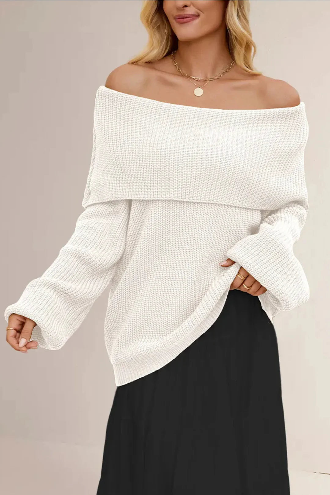 Harlow Off-Shoulder Knit