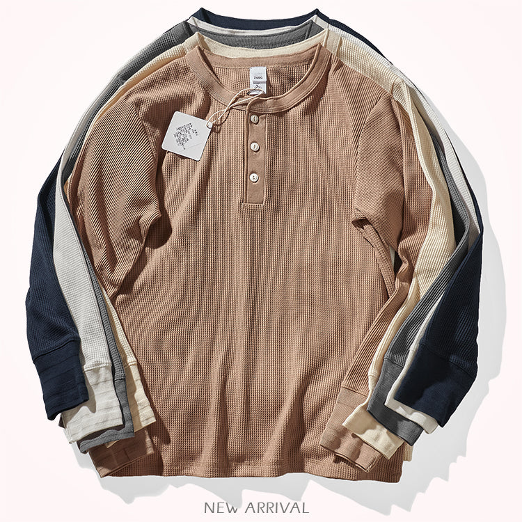 Rowan Waffle Henley Shirt