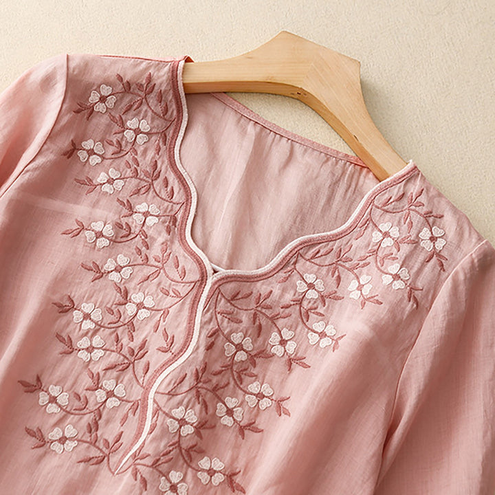 Jasmine Cotton Blend Blouse