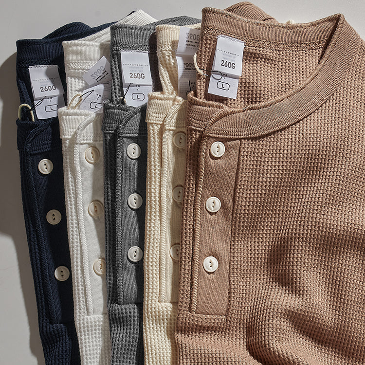 Rowan Waffle Henley Shirt