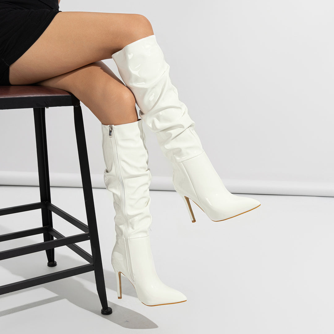Raquel Patent Leather Boots