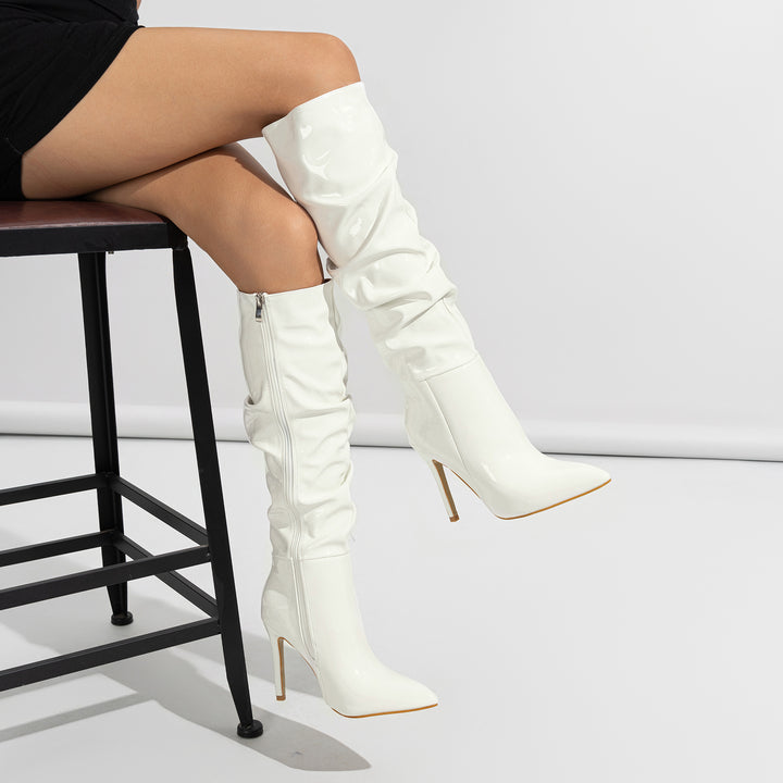 Raquel Patent Leather Boots