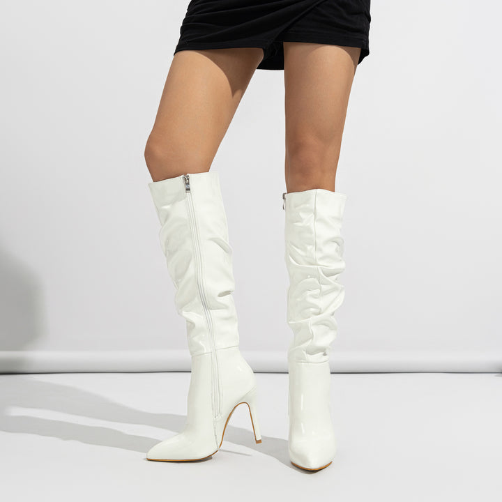 Raquel Patent Leather Boots